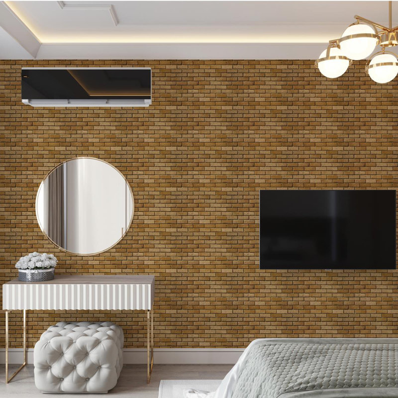 Rouleau de papier peint adhésif lisse L 126 po x l 24 po Portageville