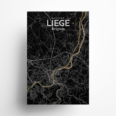 «Liege City Map», impression