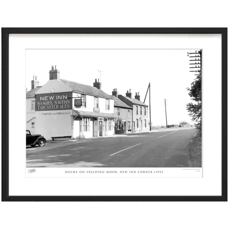Holme-on-Spalding-Moor, New Inn Corner C1955 by Francis Frith - Single Picture Frame Print, 60cm H x 80cm W x 2.3cm D