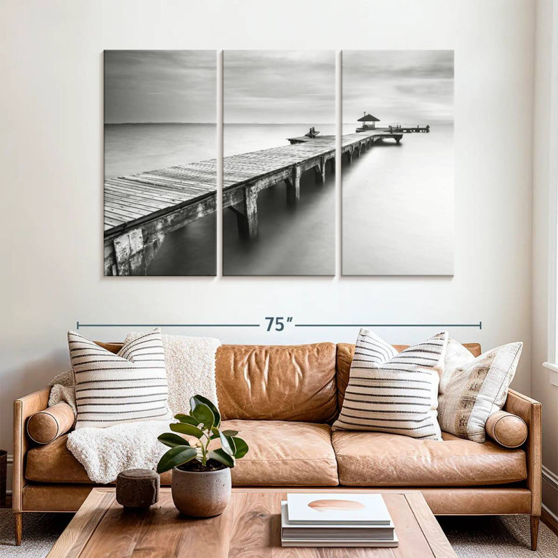 Aletra Monochrome Beach Dock, 32" H x 50" W
