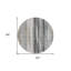 Tapis d'intérieur rond lavable ivoire 8 pi