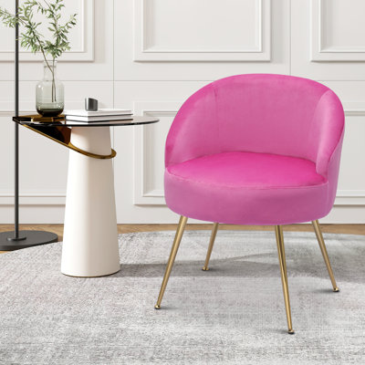 Fauteuil de lecture rembourré en velours