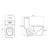 KDK HOME Tornado Toilet with Dual Flush 1.1/1.6 GPF Siphon Jet Comfort Height 16.5"-91244058