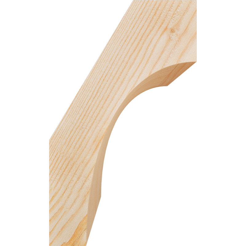 Attelle de genou Westlake, Sapin de Douglas, Lisse, H 10 po x l 5,5 po x P 6 po