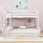 Full XL over Queen Wood Bunk Bed with Ladder and Guardrails-300845787-268964455