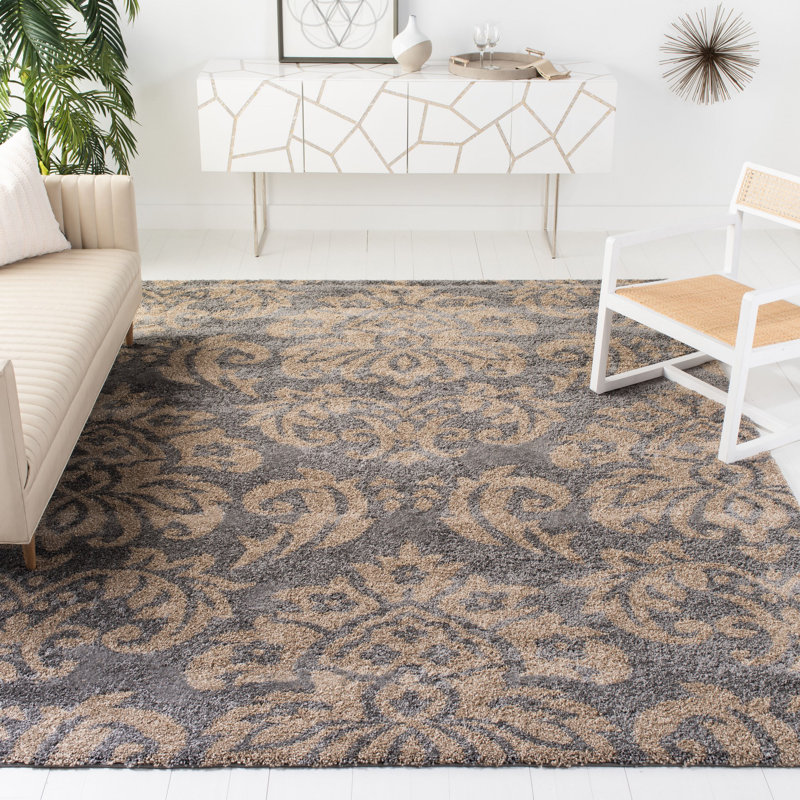 Ellyona Shag Performance Abstract Rug, Rectangle 9' x 12'