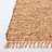 Vintage Leather Flat Weave Recycled Leather/Cotton Solid Color Rug in Brown-204762044
