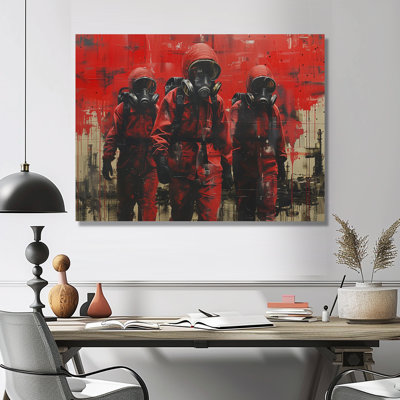 Rouge et noir Power Surgeon Power Plant II - Power Plants Wall Art Living Room