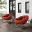 Chaise berçante d'extérieur en acier Alvan-604352853