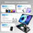  Foldable Magnetic Wireless Charger for iPhone Airpods iWatch, Portable 3 in 1 Charging Station For Apple Multiple Devices - Travel Charging Pad Dock Compatible with Apple 12 and above series
