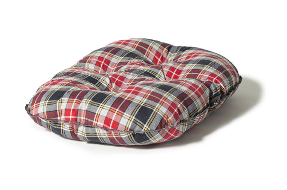 Lumberjack Cotton Pet Bed, 12 cm H x 61 cm W x 44 cm D, Navy/Grey