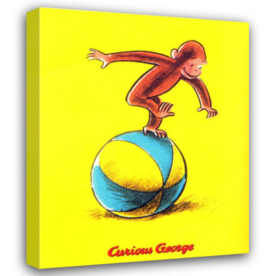 Curious George Plays on a Ball