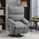 Fauteuil relevable, fauteuil inclinable électrique avec poche latérale, télécommande, 