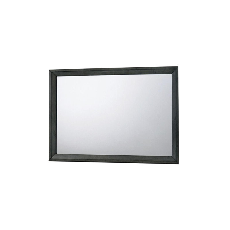 45.9"W Contemporary Mirror, Warm Gray
