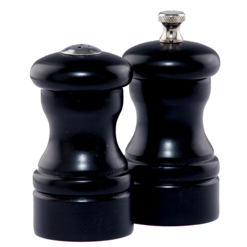 Chef Specialties Capstan Salt and Pepper Shaker Set, Ebony
