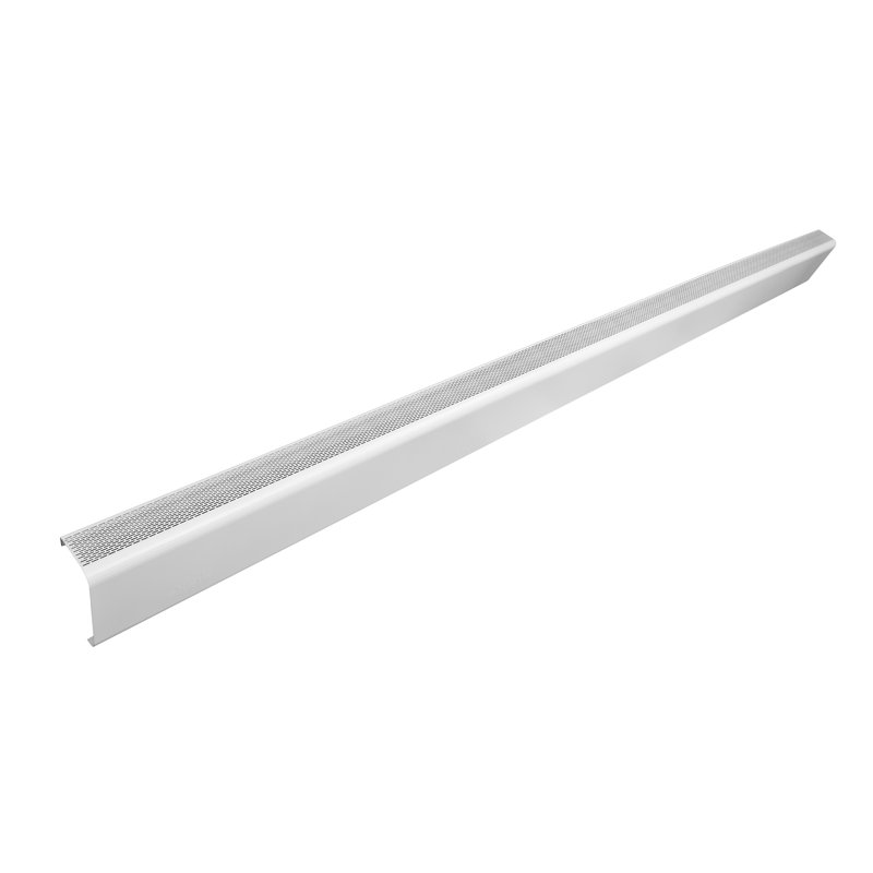 Plinthe chauffante en aluminium blanc Titan, H 8 po x l 87 po x P 3 po