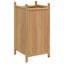 Pot de fleurs d'extérieur en bambou naturel 15,7 po x 15,7 po x 31,5 po avec incrustations décoratives