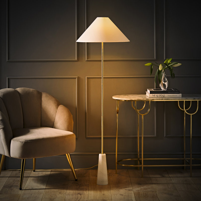 Canham 148cm Gold Traditional Floor Lamp