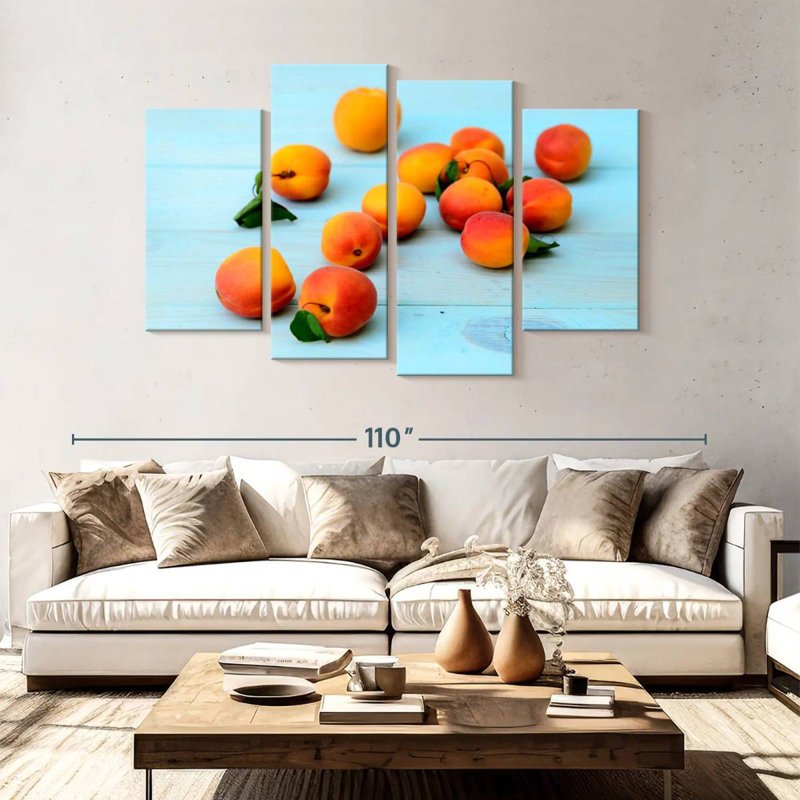 Yarlin Apricots On Table, 54" H x 84" W