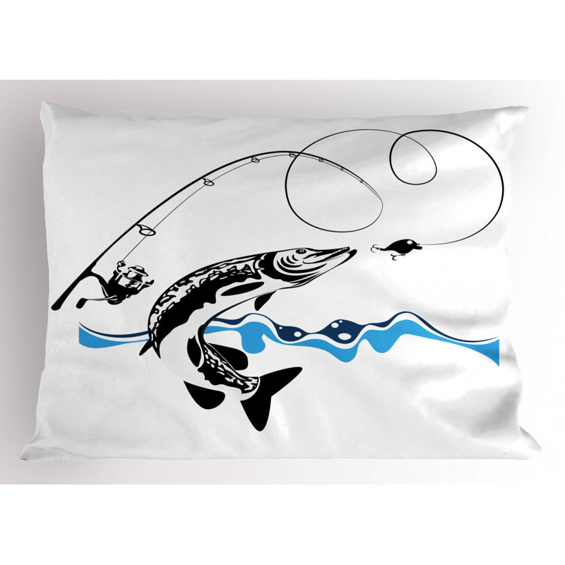 Fish Polyester Sham Set, Twin