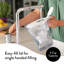 Ensemble de carafe filtrante Aqua Optima pour l'eau du robinet et l'eau potable avec 6 filtres Evolve +, sans BPA, certifié Wqa, conception Liscia (blanc)