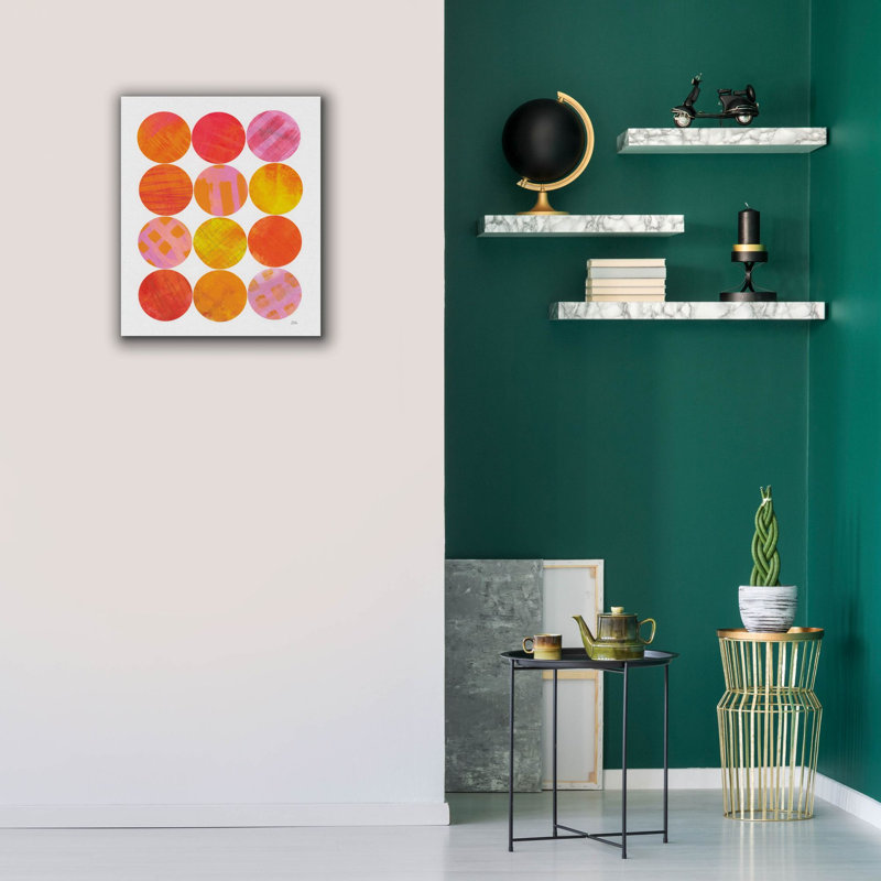 "George Garden", "Kitchen Garden Dots 1" par Melissa Averinos, art mural sur toile, H 24 po x l 20 po x P 0,75 po