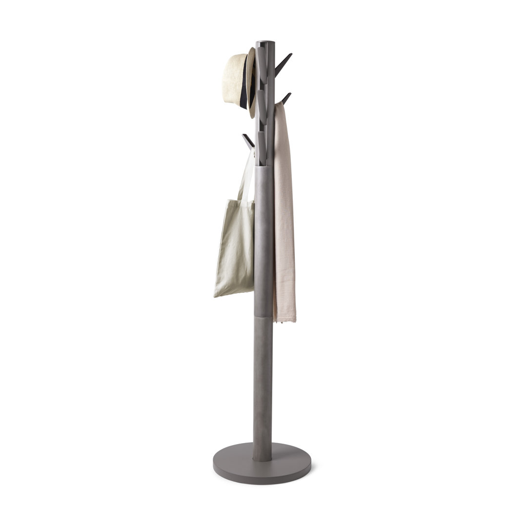 Solid Wood, Metal Freestanding 9 - Hook Coat Rack Umbra 