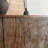 Rustic Wood - Carved Sideboard, Tree Ring Design-1014494519