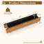 Lit de jardin surélevé en bois 2 pièces Gymax avec doublure de trous de drainage pour herbe à fleurs-999002976