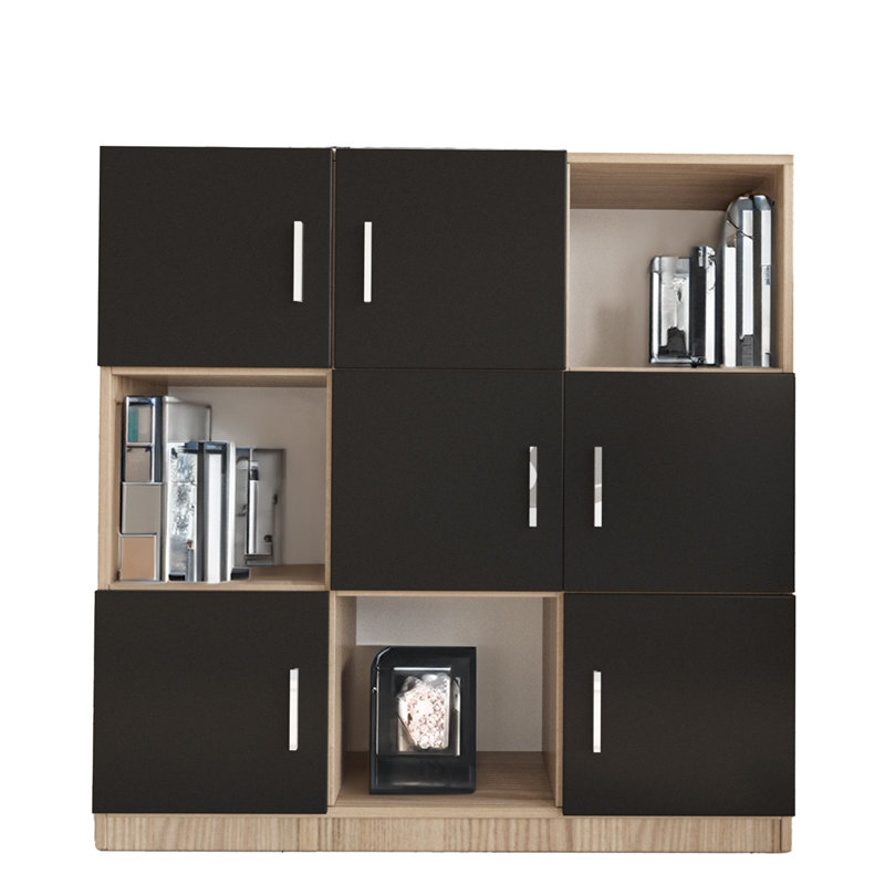 Allynn Storage Bookcase, Oak/Black