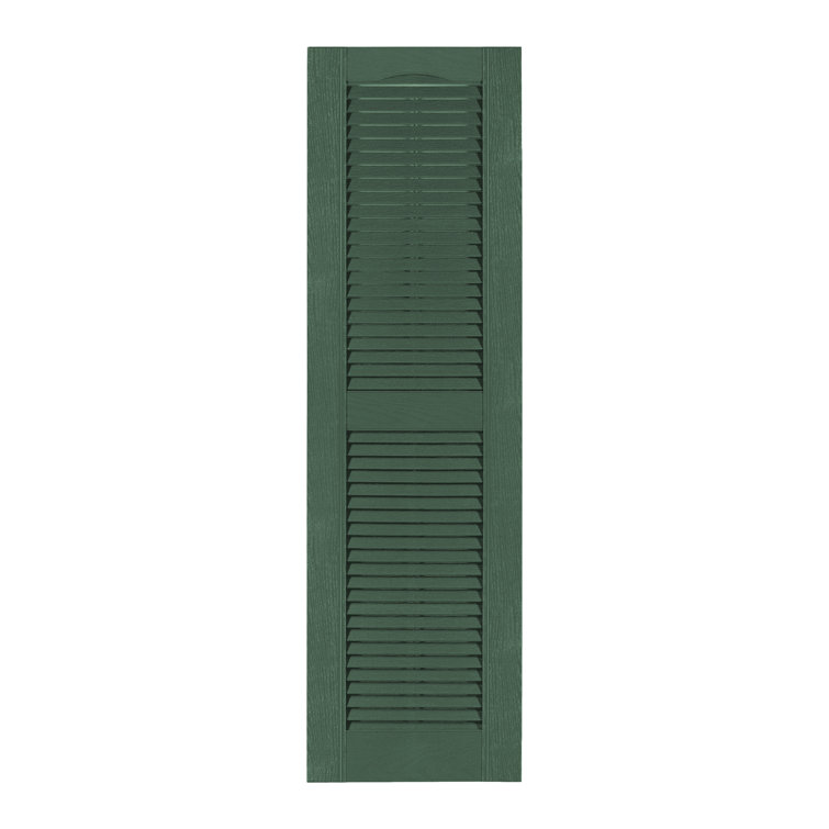 Custom Louvered Shutter with Cathedral Top