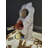 Honeoye 3 Bottle Solid Wood Tabletop Wine Bottle Rack in White/Brown