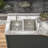 Outdoor Double Bowl Drop-In Stainless Steel Sink With Workstation