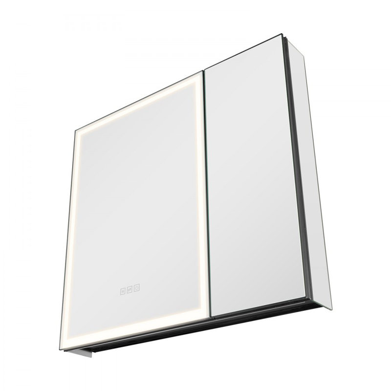 Miroir encastré avec miroir en verre trempé 30 po x 28 po HD
