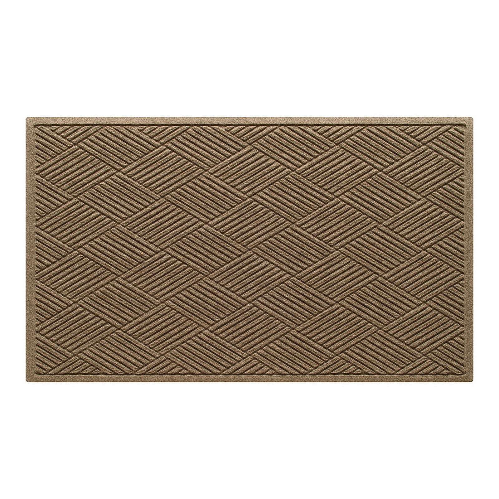 Waterhog Diamonds Indoor Outdoor Doormat, Camel, Rectangle 2'11" x 4'11"