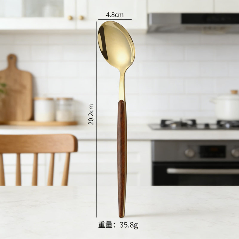 Ensemble de 20 couteaux à steak en acier inoxydable avec poignée en grain de bois, coutellerie professionnelle portugaise pour la grillade et la gastronomie