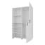 Armoire 2 portes avec rangement ouvert Wengue-1033097673