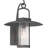 1-Light Indoor or Outdoor Black Hanging Lamp Lantern Wall Mount or Wall Sconce with Clear Glass Cylinder