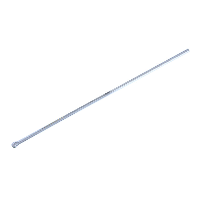 Élévateur de robinet de salle de bain 3/8 po x 12 po chromé avec bullnose en caoutchouc robuste, chrome