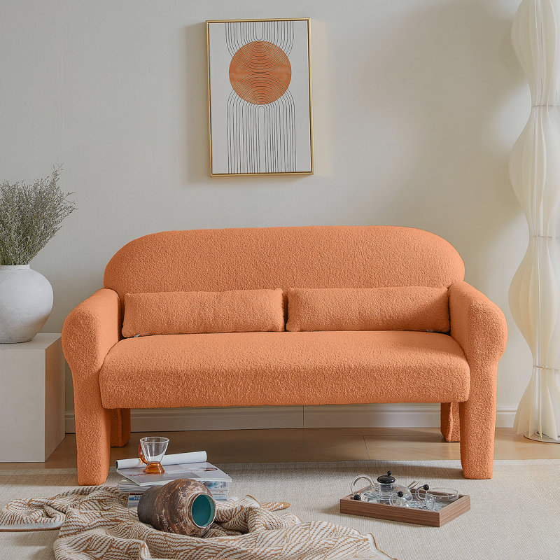 Causeuse moderne pour le salon, Orange