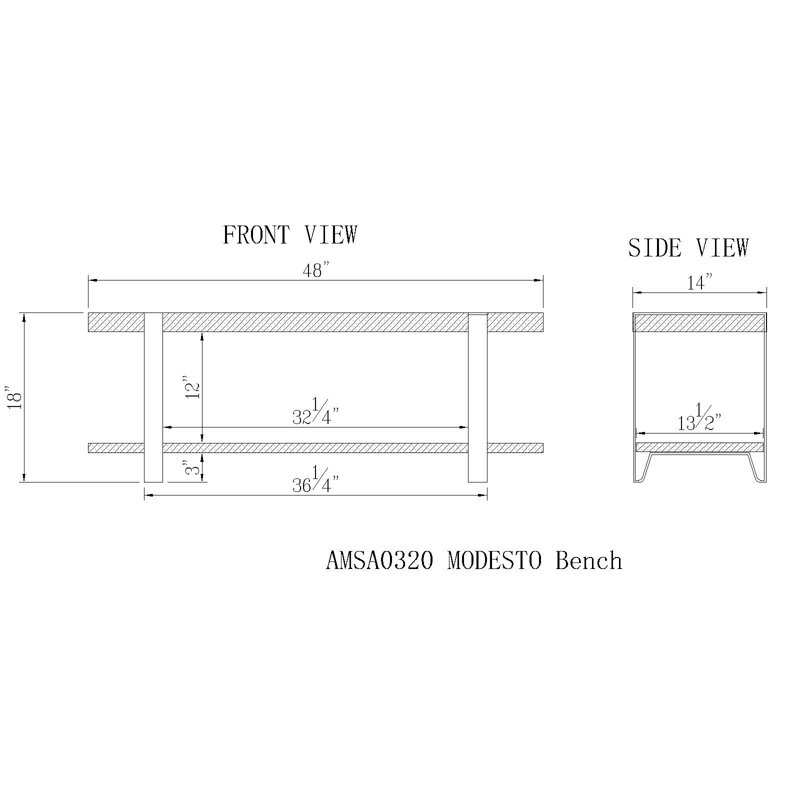 Hall Tree with Bench