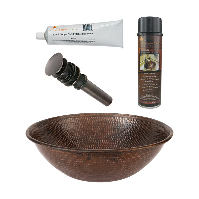 Ensemble de lavabo et de drain pour salle de bain Premier Copper Products BSP5_VR15WDB-P