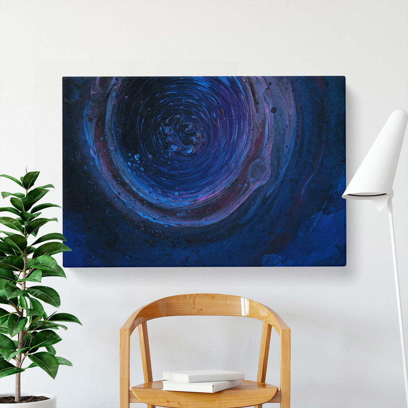 Harmony Of The Night In Abstract - Wrapped Canvas Painting, 35cm H x 50cm W x 3cm D
