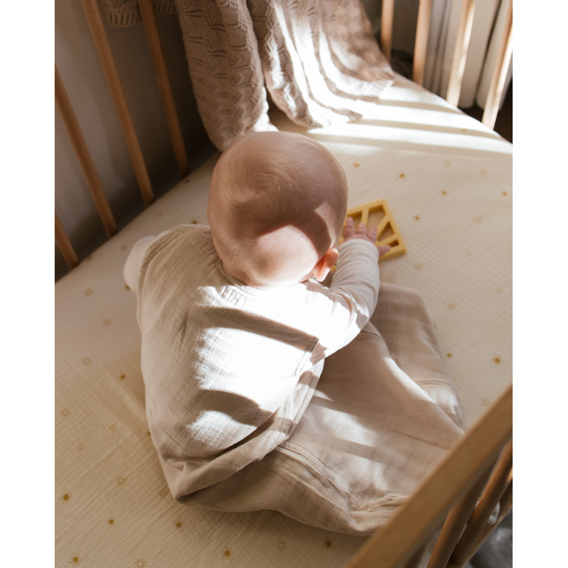 Extra Soft Muslin Crib Sheet, Bees