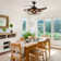 Caronni 48'' Retractable Blades Ceiling Fan with Remote Control and Light Kit Included