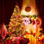 Arbre de Noël artificiel 6 pi avec 400 lumières DEL multicolores