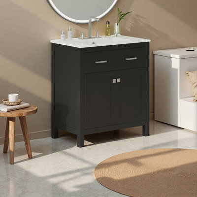 Meuble-lavabo 30 po avec lavabo en céramique