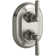 Bancroft Stacked Valve Trim with White Ceramic Lever Handles, Requires Valve