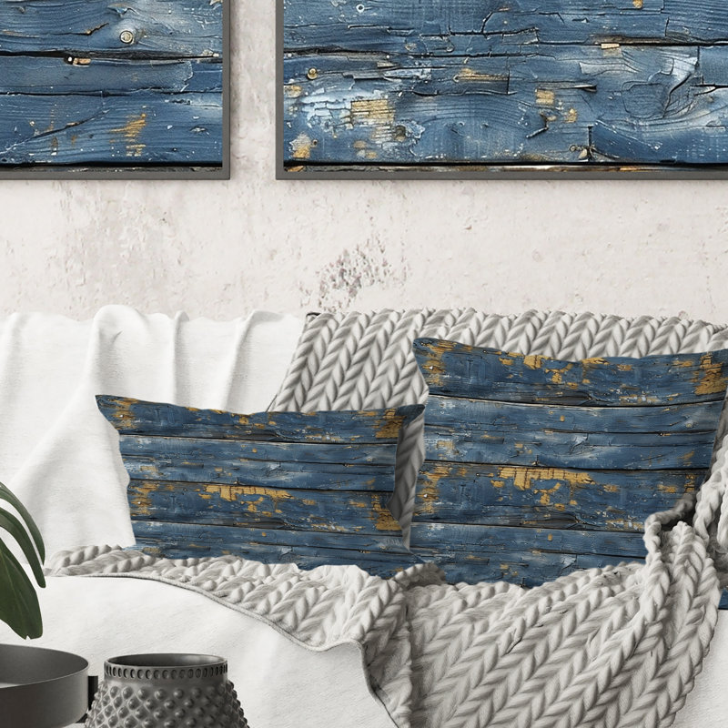 Coussin WeatheWood III - Farmhouse, H 18 po x H 18 po