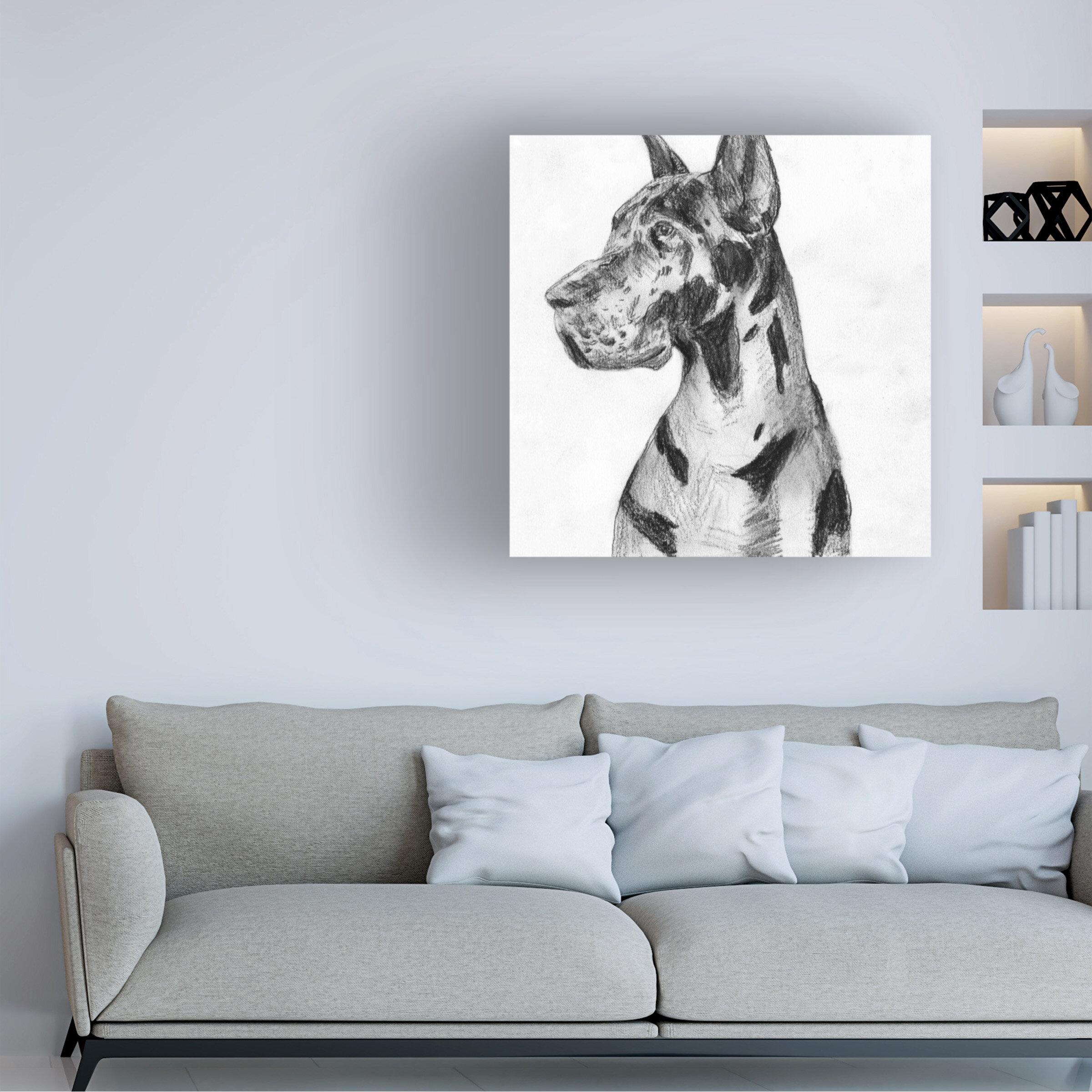 Great dane outlet canvas art